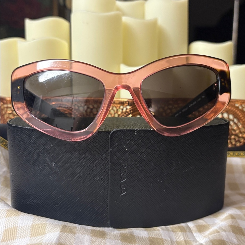 Prada Black and Gold Sunglasses